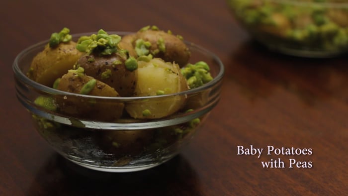 Baby Potatoes With Peas